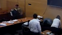 (VIDEO) Imputado intenta escapar de juzgado en Ovalle quitándole arma a gendarme