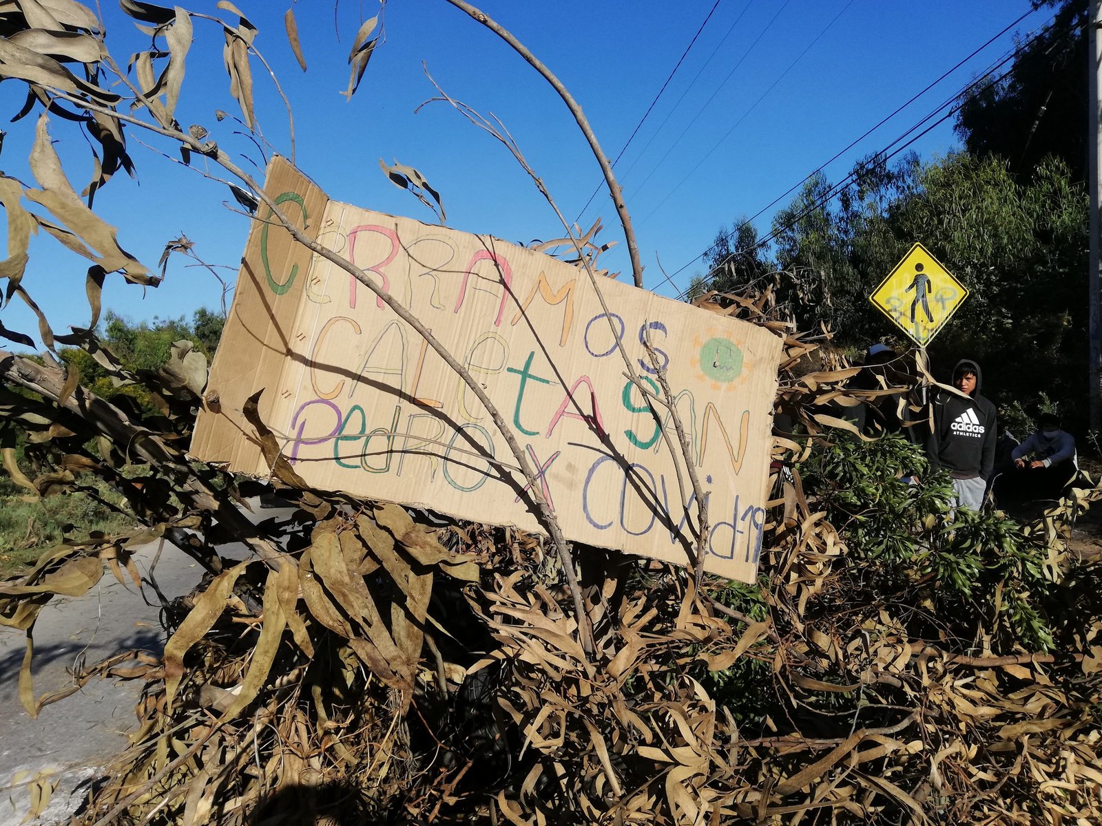 Vecinos de Caleta San Pedro bloquean ingreso para evitar contagios