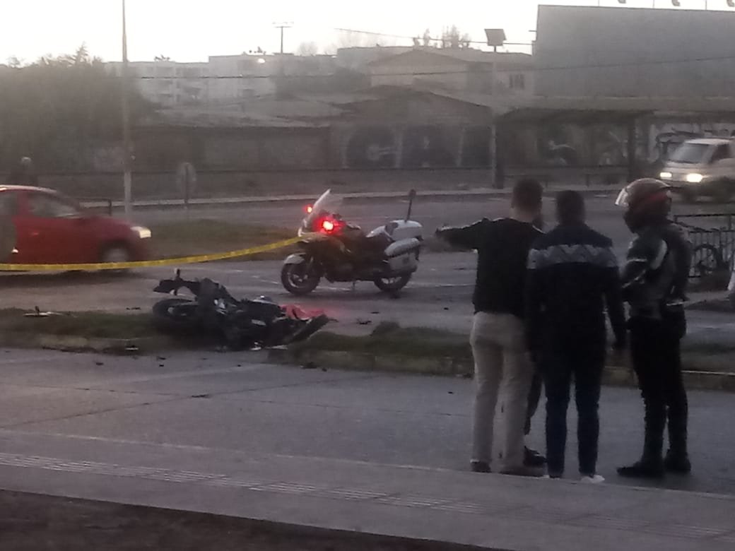 (VIDEO) Carabinero fallece luego de accidente en motocicleta en La Serena