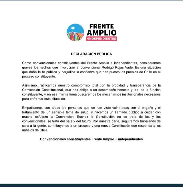 declaración frente amplio