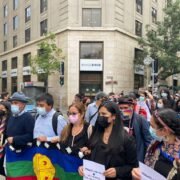 Convencionales van a La Moneda y entregan carta exigiendo fin al Estado de Excepción en Macrozona Sur
