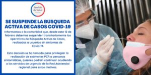 suspensión de Covid-19