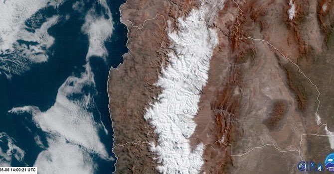 Conozca el reporte de nieve caída en la región de Coquimbo tras el paso del sistema frontal