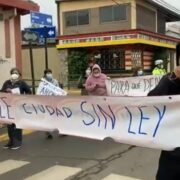 Locatarios y vecinos de Ovalle se manifiestan al exterior del Ministerio Público exigiendo mayor seguridad