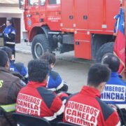 Minera Los Pelambres y la comunidad de Mincha entregan  nuevo carro bomba a Bomberos