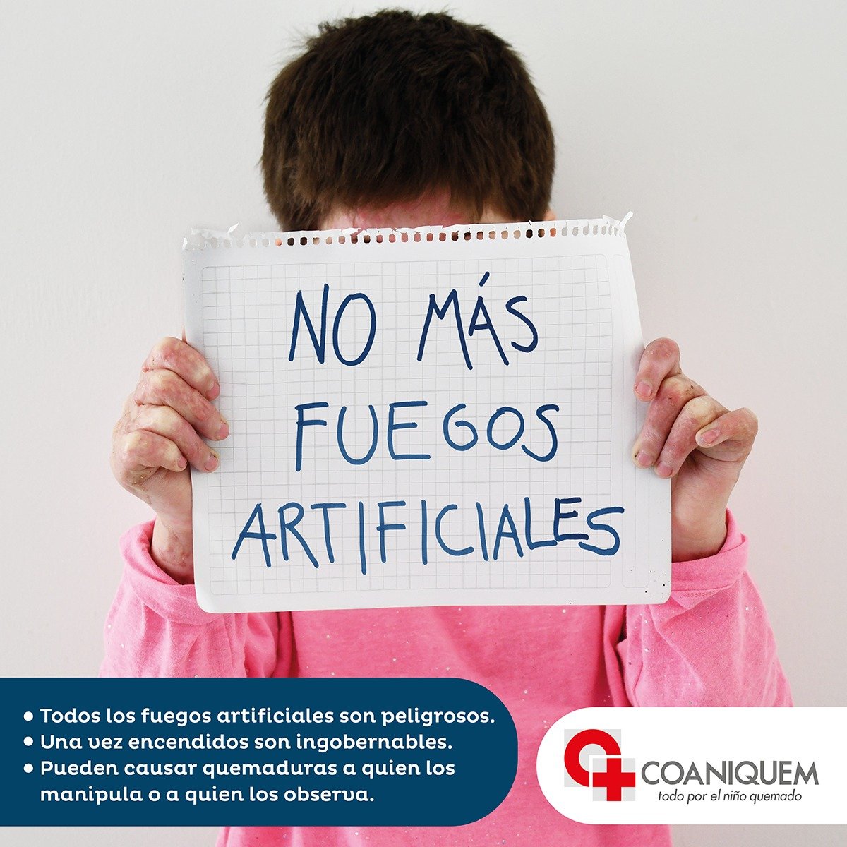 Afiche #NoMásFuegosArtificiales