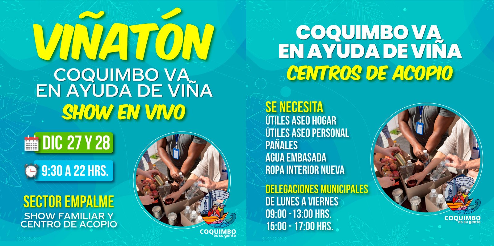 COCUIMBO AYUDA A VIÑA