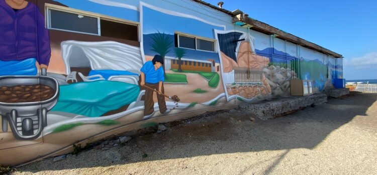 Inauguran mural interactivo de Caleta San Pedro que pone en valor la cultura local, el ecosistema y el trabajo colaborativo de pescadores y científicos