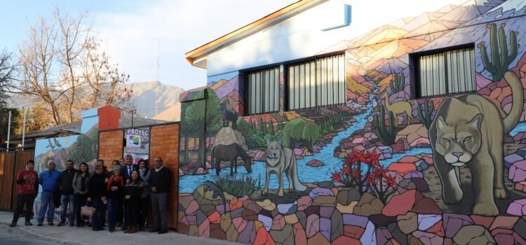 Dirigentes vecinales de Vicuña presentaron murales con rescate identitario y patrimonial