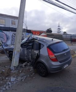 Choque de poste Coquimbo
