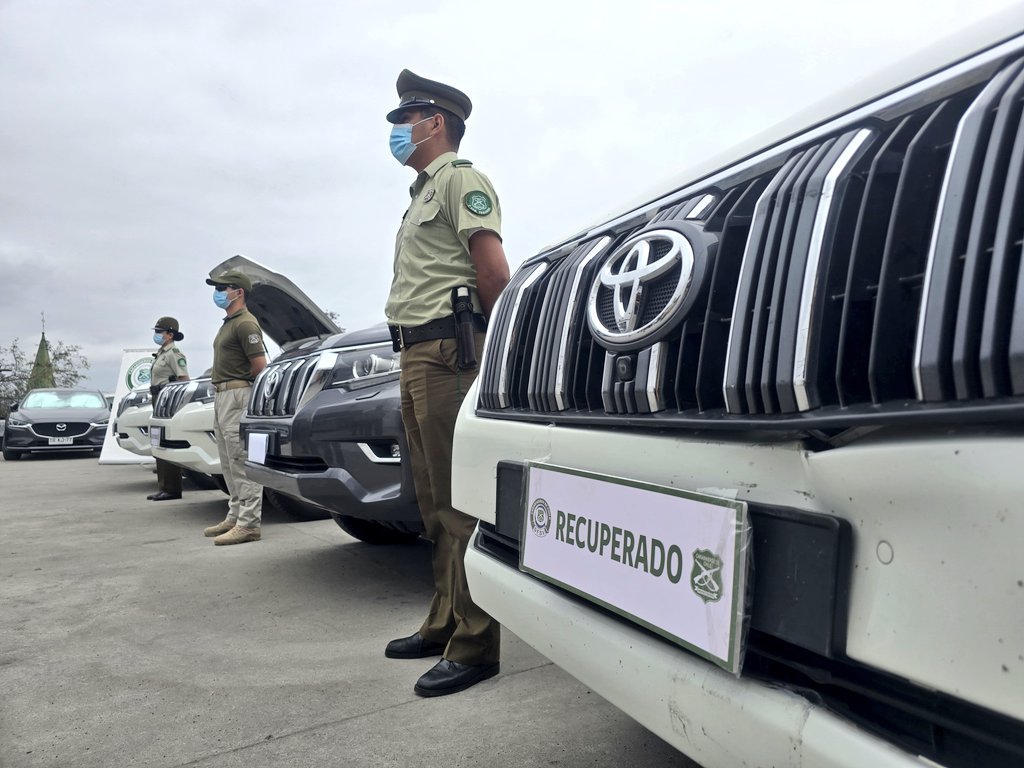 Carabineros Interviene en Coquimbo a Banda Internacional Dedicada al Robo y Tráfico de Vehículos.