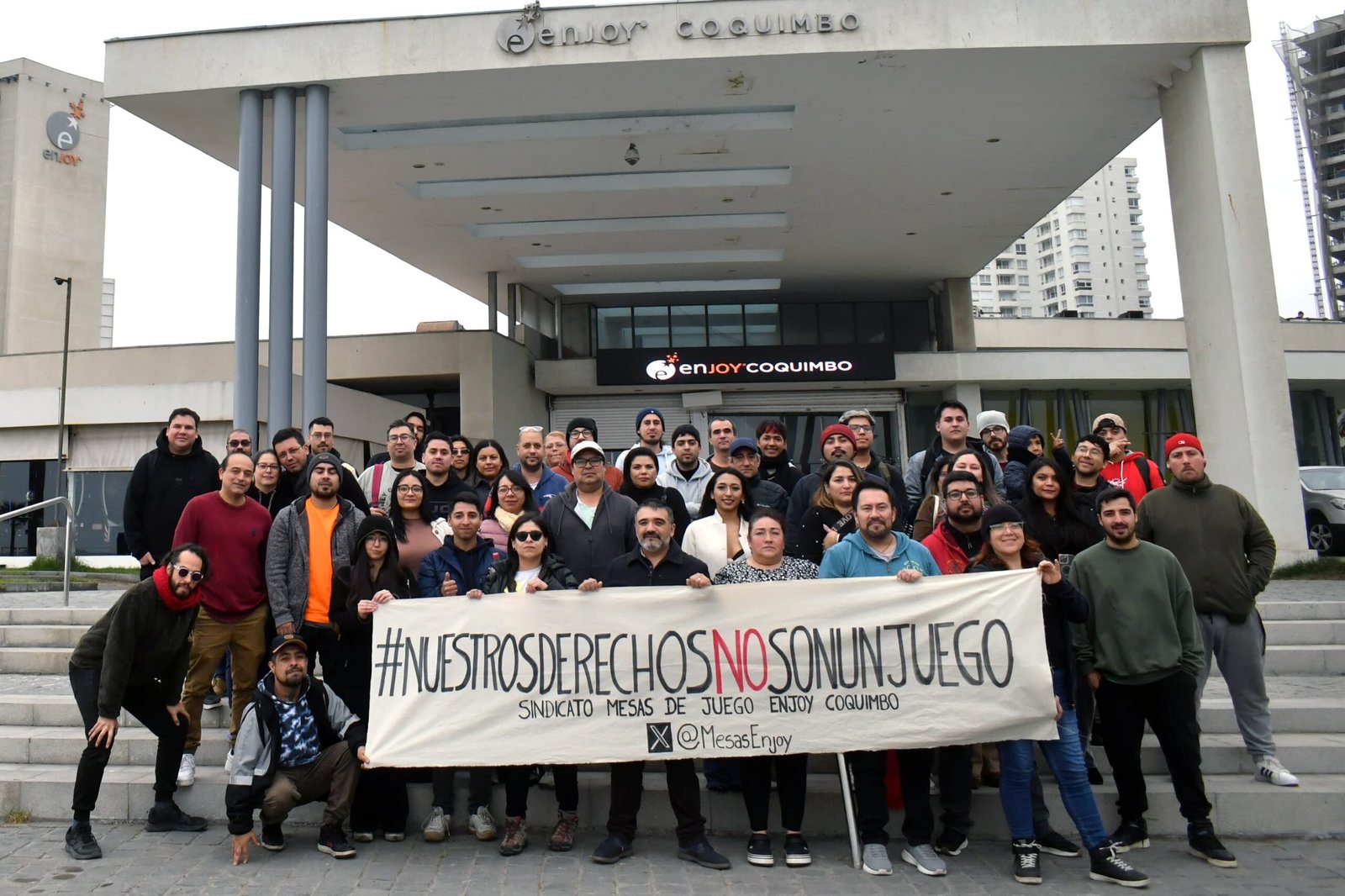 Histórico: sindicato de croupiers vota huelga y responde con apoyo transversal a negativa de Enjoy Coquimbo