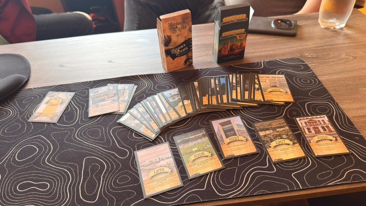Crean juego de cartas que pone en valor la historia del puerto de Coquimbo