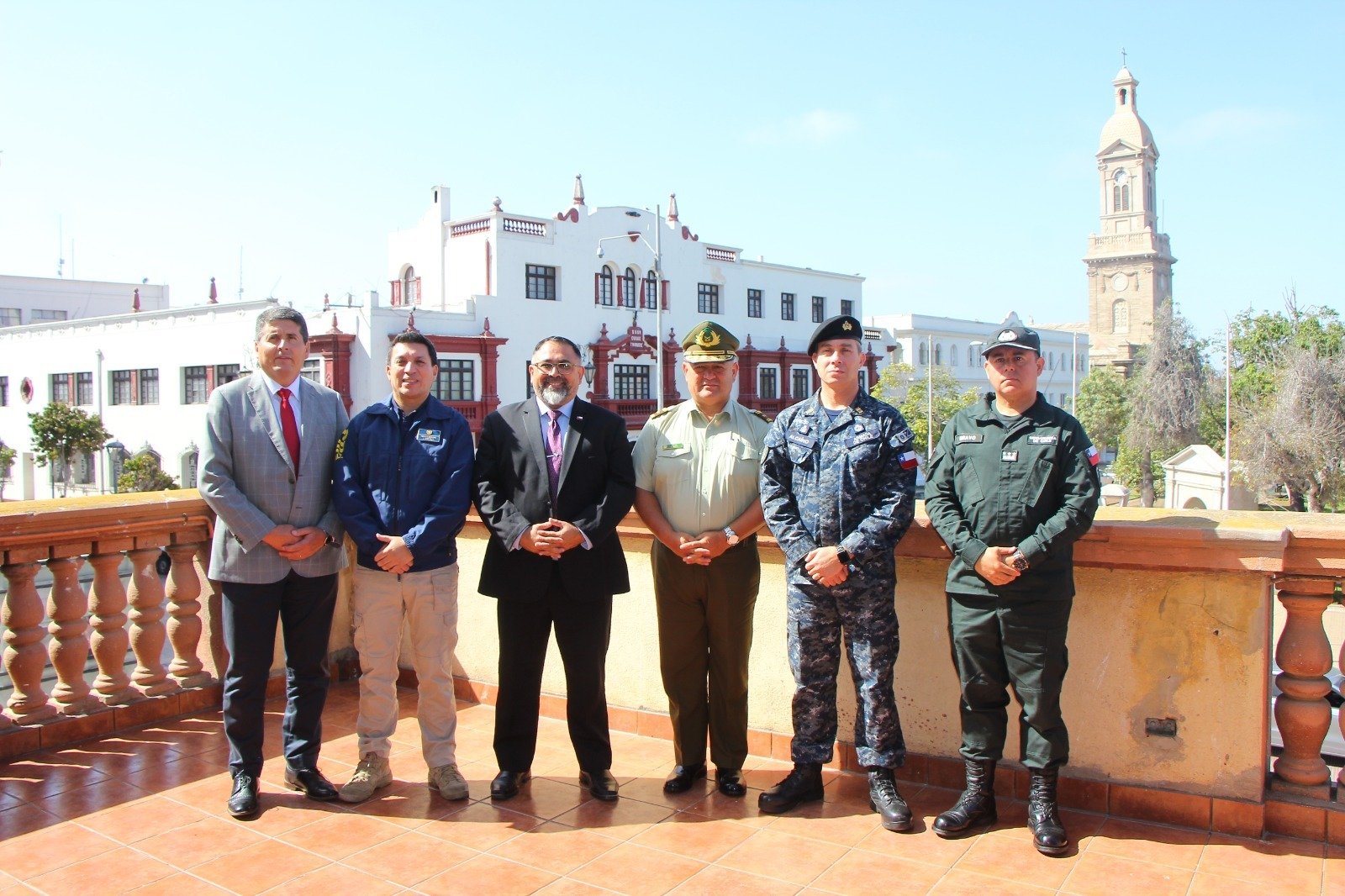 Primer comité policial del delegado presidencial Pino