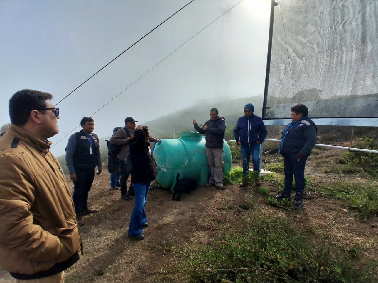 El innovador proyecto de Ovalle “atrapaniebla” contribuirá para enfrentar la escasez hídrica en la zona