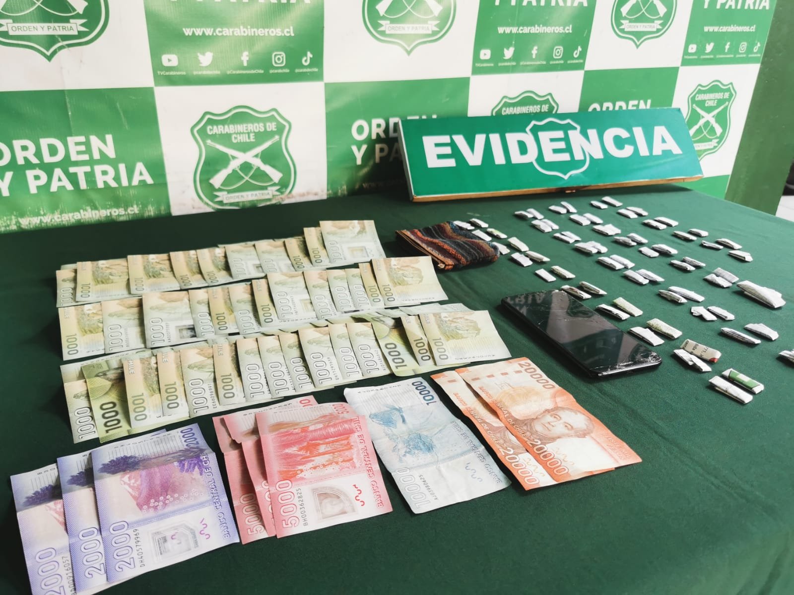 Patrullaje de Carabineros permite detener a dos personas por microtráfico de drogas en Ovalle