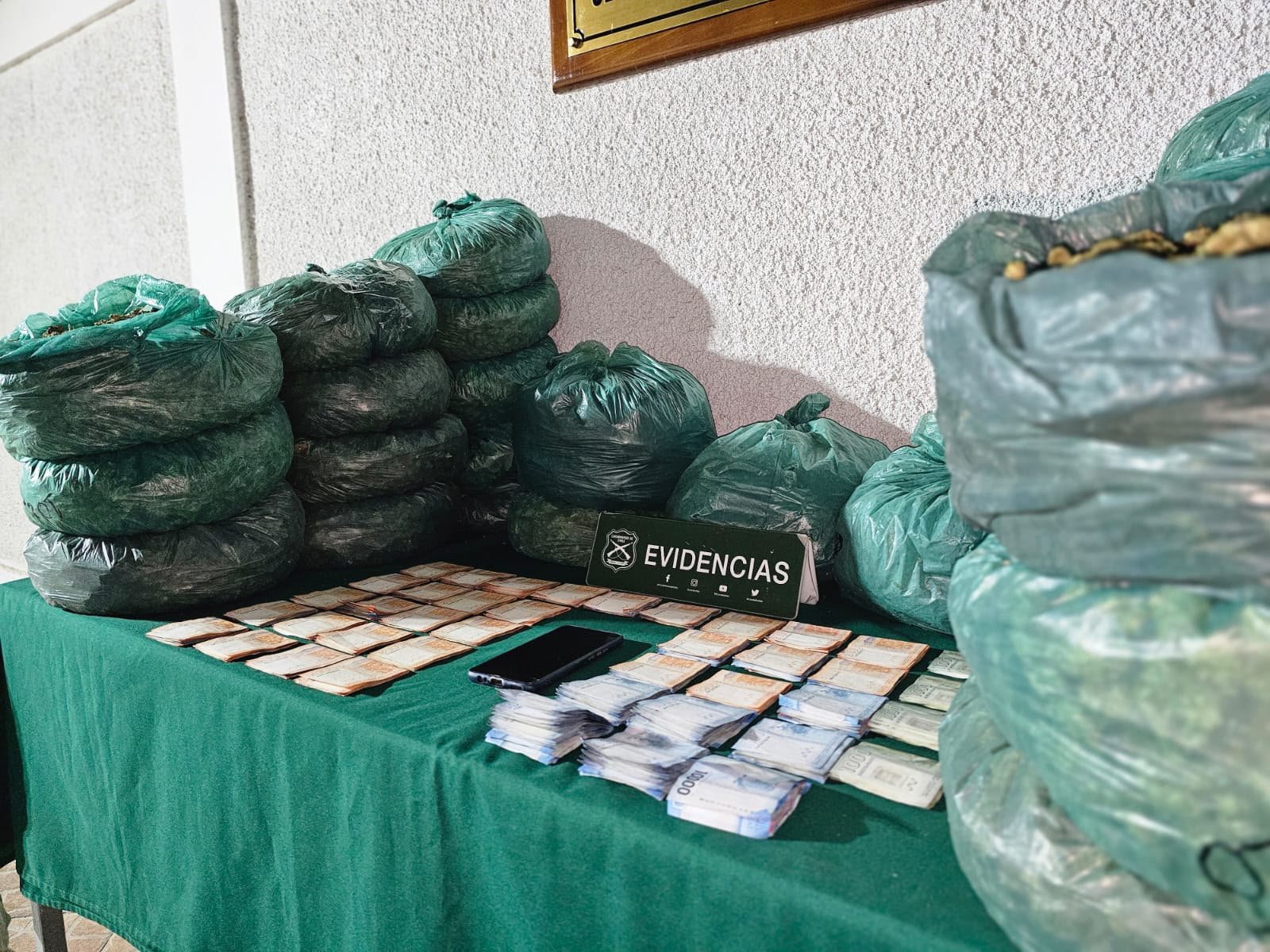 Carabineros desarticula centro de acopio de droga en Punitaqui y decomisa 164 kilos de marihuana