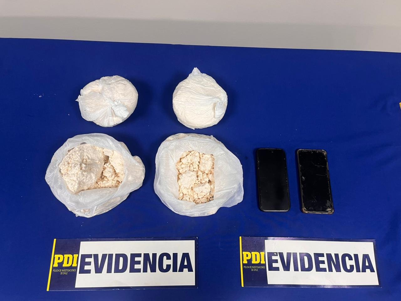 PDI INCAUTA MÁS DE 3,8 KILOS DE COCAÍNA DURANTE CONTROL VEHICULAR EN VICUÑA
