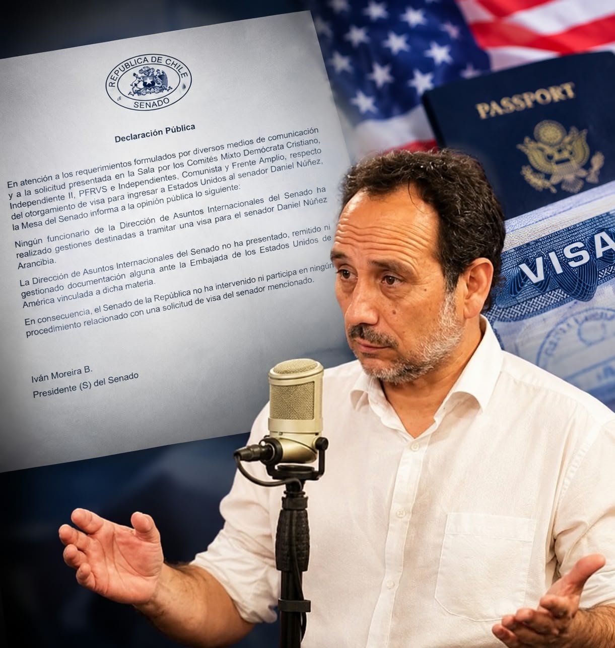 SENADO DESMINTIÓ A NÚÑEZ POR VISA DE ESTADOS UNIDOS Y PARLAMENTARIO SOLICITARÁ SUMARIO