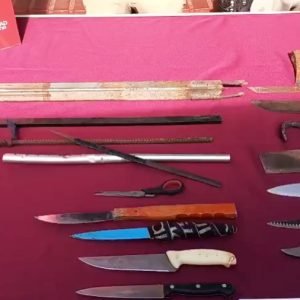Más de 150 armas blancas han sido retiradas de circulación en La Serena durante 2026
