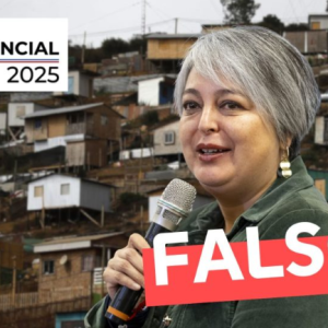 #Falso: “La gente que está en tomas y campamentos, el 70% de ellas están en comités para postular a la vivienda”